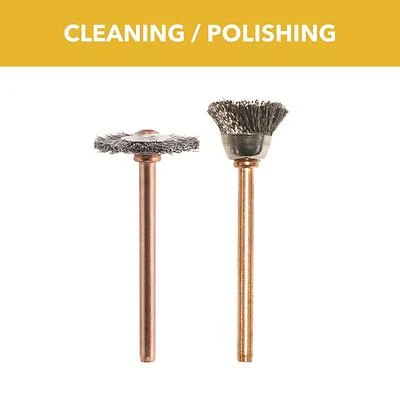 Dremel 448 Stainless Steel Brush Set, 0.75 In., 2-Pack