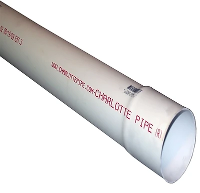 3 Inch X 10 Feet Solid Pvc Drain And Sewer Pipe With Belled End