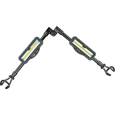 Dual Head 2400 Lumens Led Rechargeable Underhood Work Light With Detachable Panels