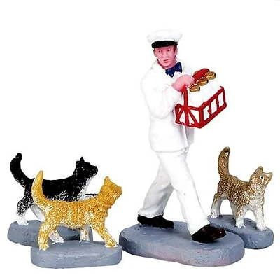 Set Of 4 Merry Milkman Figurines - Multi-color Decorative Collectibles