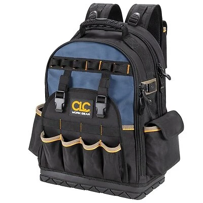 CLC PB1133 Ballistic Polyester Backpack Tool Bag, 38 Pockets, 13x18 In.