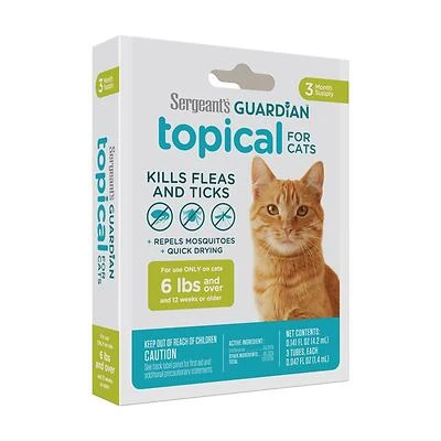 Sergeant's Guardian 114 Liquid Cat Flea and Tick Killer, 0.14 Oz