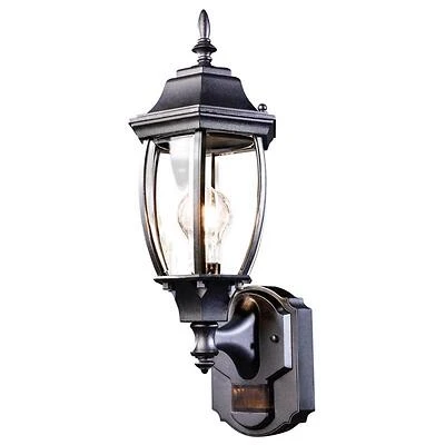 Ashford Matte Black Motion-sensing Led Wall Lantern - 14.37 In Height