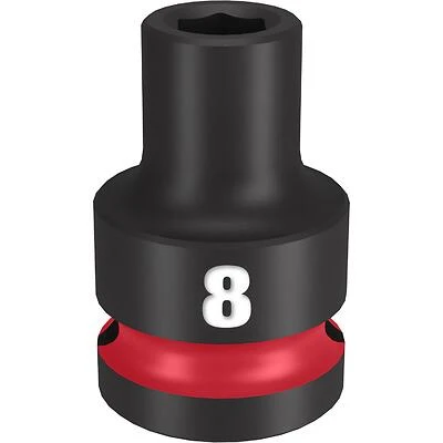 Shockwave 8 Mm X 1/2 In. Drive Metric/sae 6 Point Standard Impact Socket
