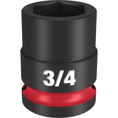 3/4 In. X 1/2 In. Drive Sae 6 Point Standard Impact Socket