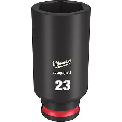 Shockwave 23 Mm X 3/8 In. Drive Metric/sae 6 Point Deep Impact Socket