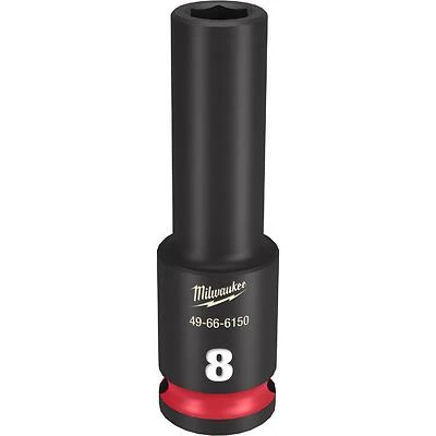 Shockwave 8 Mm X 3/8 In. Drive Metric/sae 6 Point Deep Impact Socket