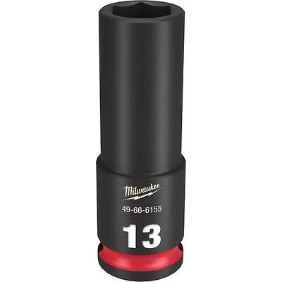 Shockwave 13 Mm X 3/8 In. Drive Metric/sae 6 Point Deep Impact Socket