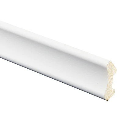 3/8 In. H X 1-7/16 In. W X 8 Ft. L Prefinished White Polystyrene Trim