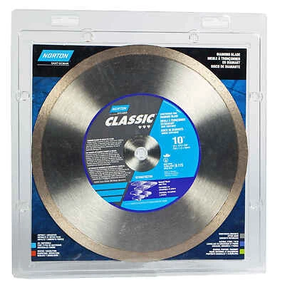 10 Diamond Continuous Rim Saw Blade 0.07 In. 5/8 For Hard Materials