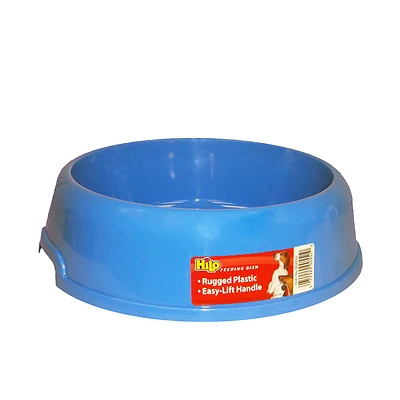 Blue Plain Plastic 10 Oz. Pet Dish For Dogs - Model 00201h