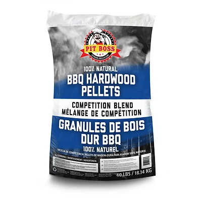 40-lb All Natural Competition Blend Hardwood Pellets For Grilling And Smoking