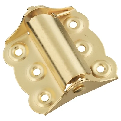 2-3/4 Inch Polished Brass Spring Barrel Door Hinge - Model N236-034