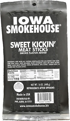 Sweet Kickin Meat Sticks 16 Ounce Packet - Delicious Snack For Outdoors