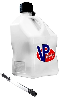 VP Racing 3520-CA Motorsport Container, 5 Gal, Polyethylene, White