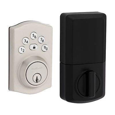 Satin Nickel Electronic Keypad Entry Lock Model 992400-002 For Residential Use