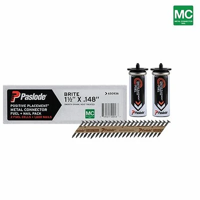 Prostrip 1-1/2 In. L Paper Strip Brite Fuel And Nail Kit 30 Deg 1 Pk