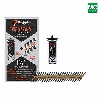 Prostrip 1-1/2 In. L Plastic Strip Brite Fuel And Nail Kit 30 Deg 1 Pk