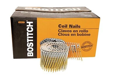 3-1/4 In. L Hot-dip Galvanized Wire Coil Framing Nails 15 Deg 2700 Pk