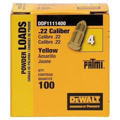 100-count 0.22 Caliber Powder Actuated Loads For Reliable Performance