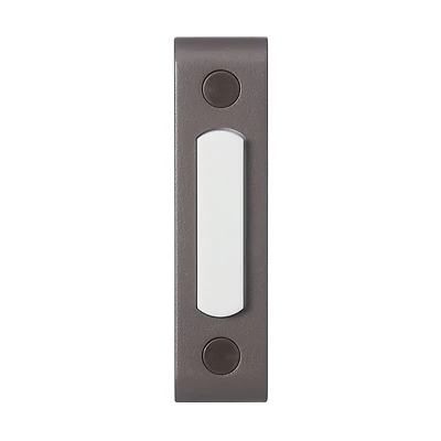 Wired Doorbell Push Button, LED Light, Bronze