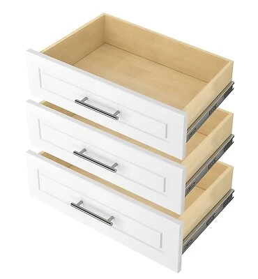 Deluxe Wood Laminate Drawer Set - 8 In. H X 14 In. W X 24 In. L