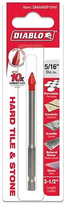5/16 Inch X 3-1/2 Inch Carbide Tipped Drill Bit For Glass, Tile & Stone