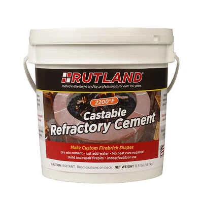 12.5 Lb Castable Refractory Cement Tub For High-temperature Applications