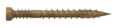 Simpson Strong-tie #7 X 1-1/2" Exterior Grade Finish Trim Screw, Tan, 100 Pk