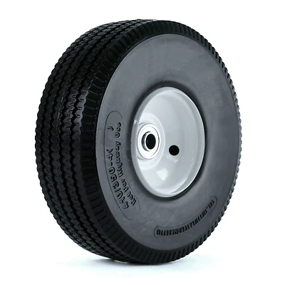 10 In. Flat-free Hand Truck Wheel, 300 Lb Load, Model 354dcswpu242