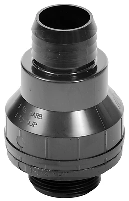 Superior Pump 99507/SC125B Check Valve, 1-1/2 In. MPT x 1-1/4 In. Barb, ABS