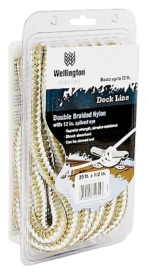 T.w. Evans Double Braid Nylon Dock Line 1/2" X 20'