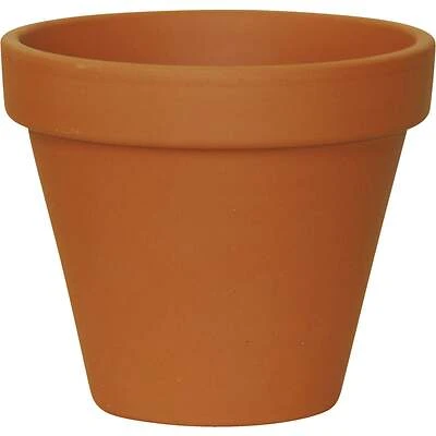 Ceramo S-4 Terracotta Clay Flower Pot, 3-3/4 In. H x 4-1/2 In. Dia.