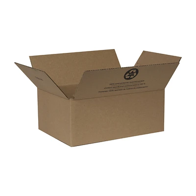 Duck 394526 Corrugated Box, 8 in L, 11-3/4 in W, 32 lb, Cardboard, Brown