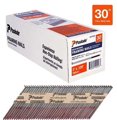 3 In. Framing Bright Steel Nail Full Round Head - 750 Count