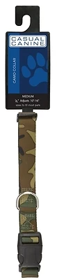 Casual Canine Za6741 14 43 Green Camo Dog Collar, 14 To 20 In L, 5/8 In W