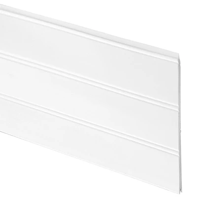 7-1/2 In. W X 1/4 In. H X 8 Ft. L White Pvc Reversible Beaded Wainscot