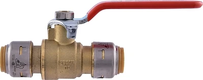 SharkBite UR22222 Push-Fit Shut-Off Ball Valve, 1/2 In.