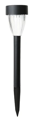 Boston Harbor 27088 Solar Stake Light, LED, Black, Metal/Plastic