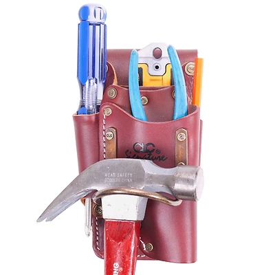 Clc Signature Elite 4 Pocket Heavy Duty Leather Tool Holder - Model 21465