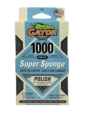 Sanding Sponge, 3 x 5 In., 1000 Grit