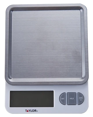 5270842 Digital Kitchen Scale, 11 Lb Capacity, Backlit Display, Stainless Steel & Plastic