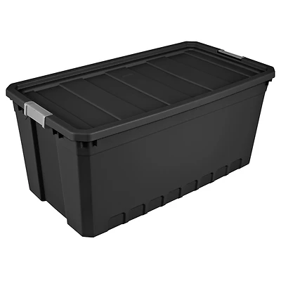 50 Gallon Black Stacker Storage Tote - Model 14899003