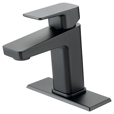 Fs6a0215bl Matte Black 1-handle Lavatory Faucet For 1 Or 3 Hole Installation