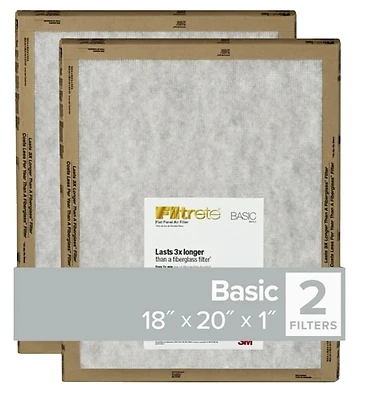 Fpl45-2pk-24 2-pack Flat Panel Air Filter 18x20x1 In, Merv 2 For Hvac