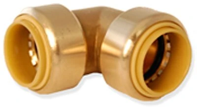 0.75 X 0.5 In. Brass Push Reducing Elbow Fitting