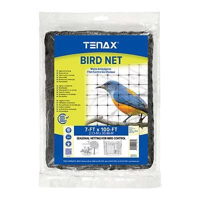 Tenax 2A220063 Black Bird Netting, 100 Ft. x 7 Ft.
