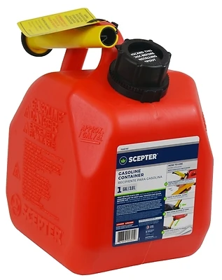 Flo N' Go Fg4g111 1 Gallon Gas Can - Durable Polypropylene, Red