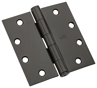 4-1/2-inch Oil-rubbed Bronze Square Mortise Door Hinge - Model N236-018