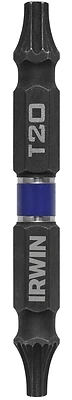 Impact Double-ended Torx Bits T15-t20, 2-3/8 In Length, Hex Shank